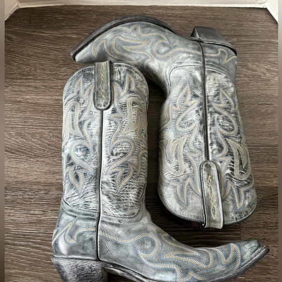 Old Gringo Yippee Kiyay Western Boots Gray Size 6.5 - Picture 5 of 9